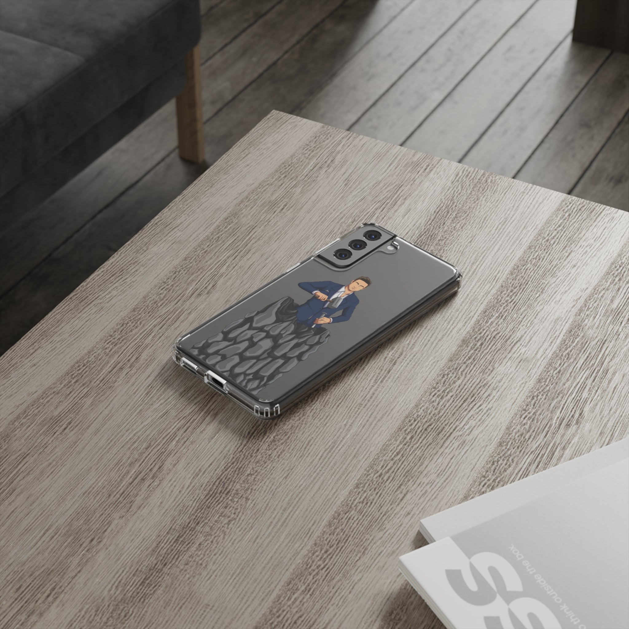 A person working hard to better his/herself - Clear Case - Self-Made Man #5 - Breakthrough Collection