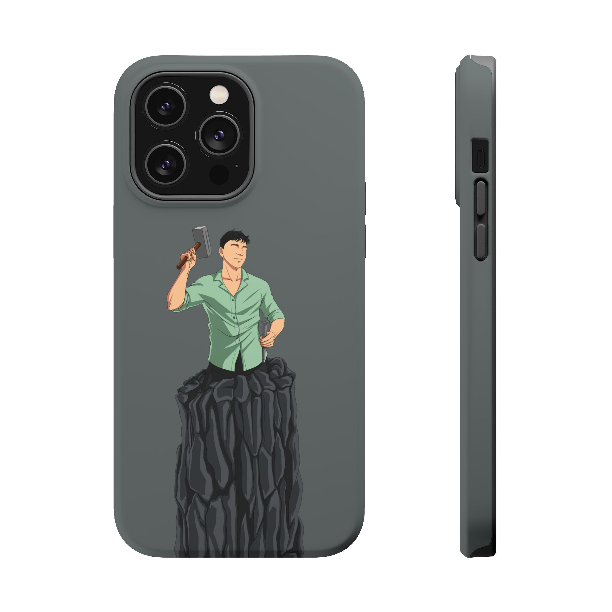 A person working hard to better his/herself - MagSafe Tough Case - Self-Made Man #15 - Breakthrough Collection