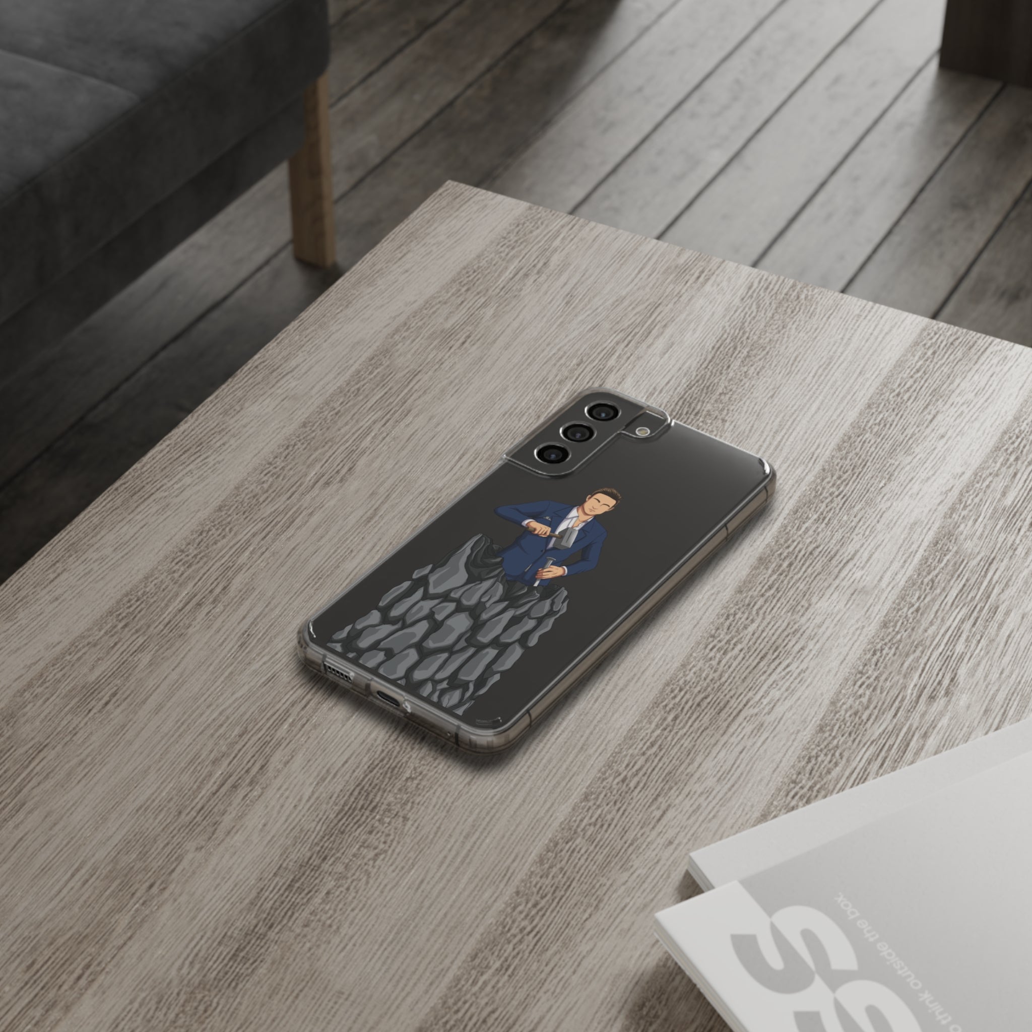 A person working hard to better his/herself - Clear Case - Self-Made Man #5 - Breakthrough Collection