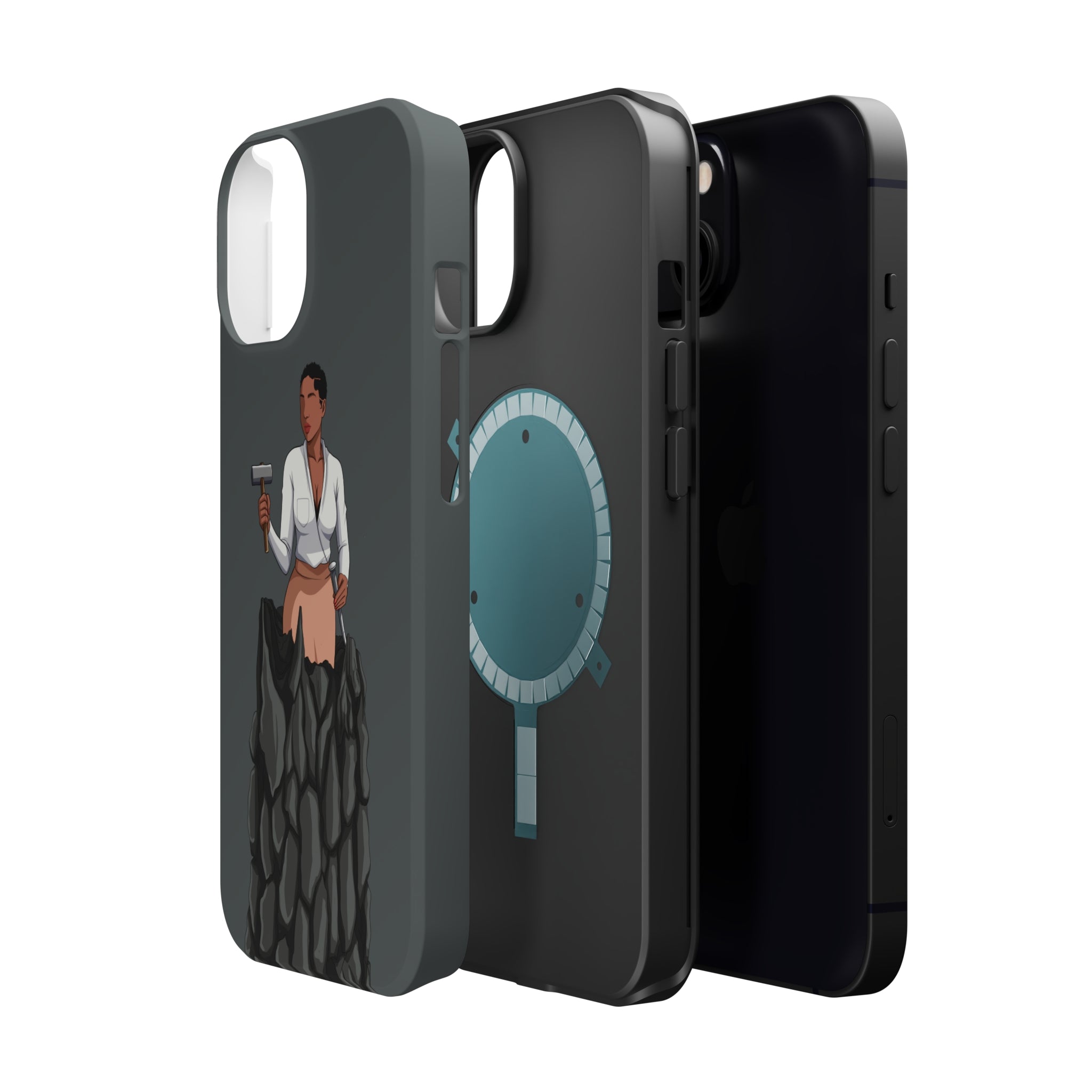 A person working hard to better his/herself - MagSafe Tough Case - self-made woman #1 - Breakthrough Collection