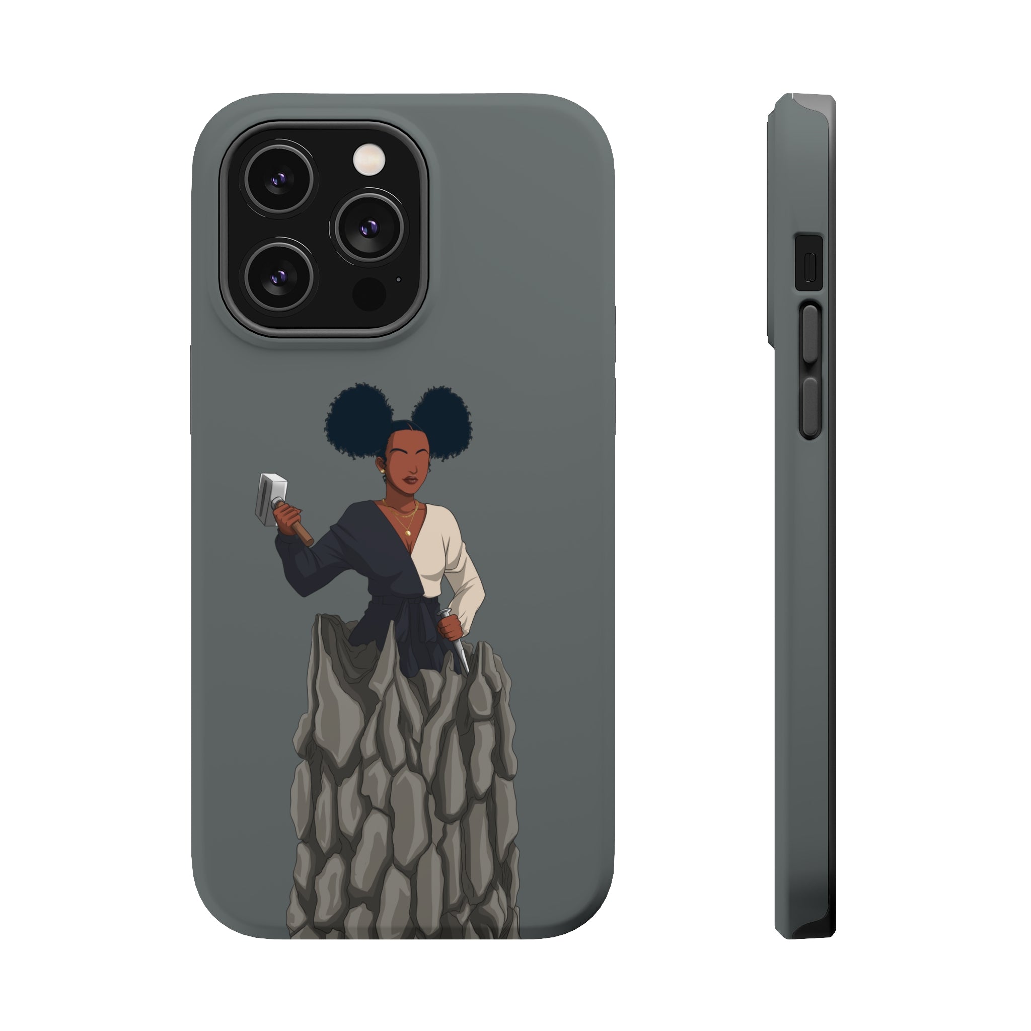 A person working hard to better his/herself - MagSafe Tough Case - self-made woman #10 - Breakthrough Collection