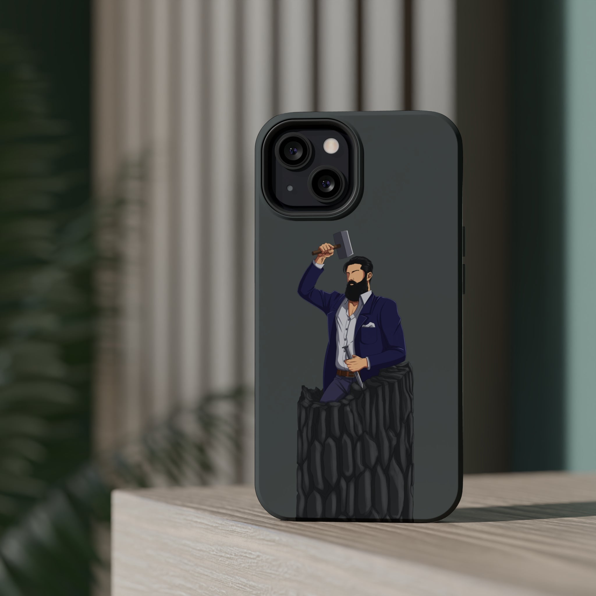 A person working hard to better his/herself - MagSafe Tough Case - Self-Made Man #12 - Breakthrough Collection