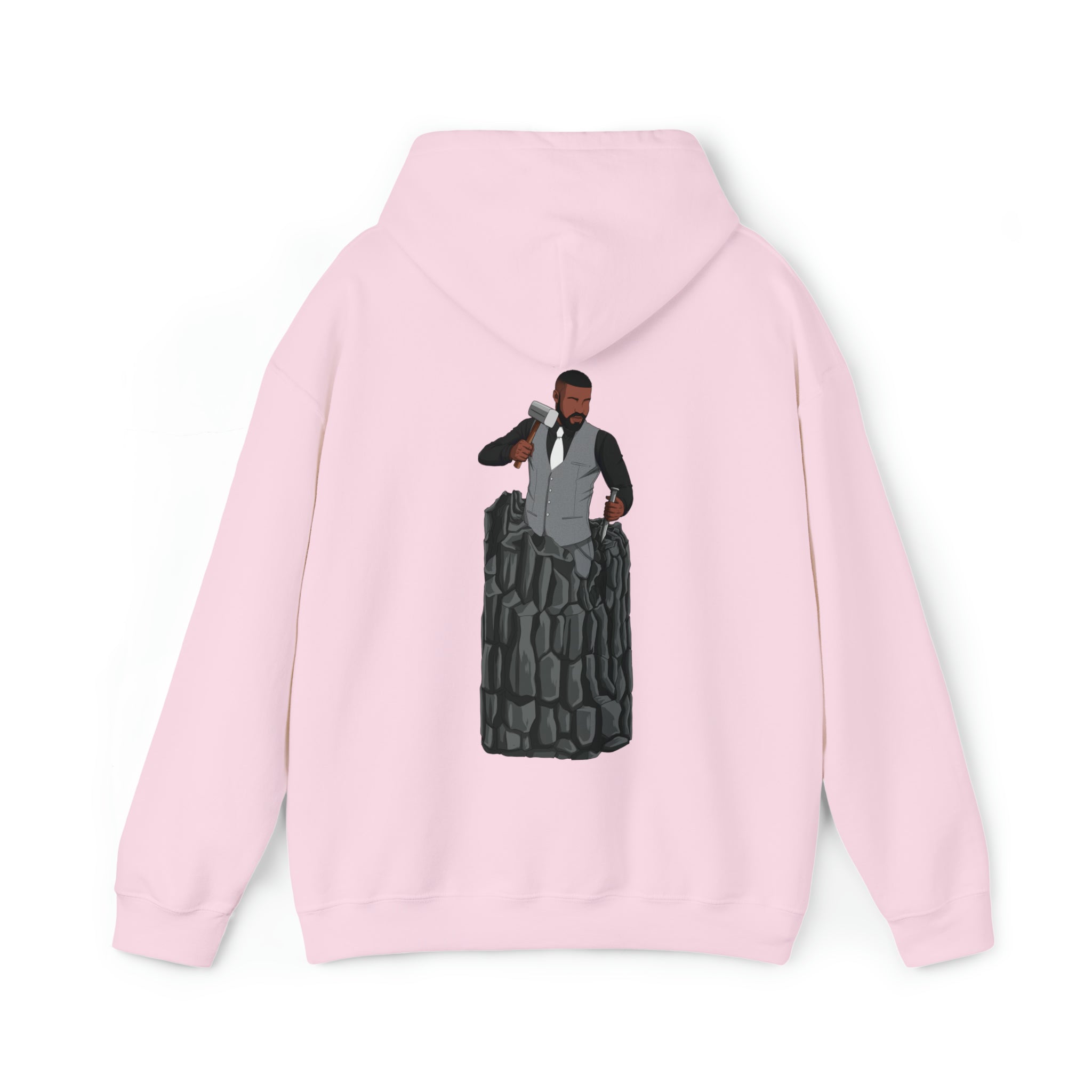A person working hard to better his/herself - Heavy Blend™ Self-Made Hoodie - Man #6 - Breakthrough Collection