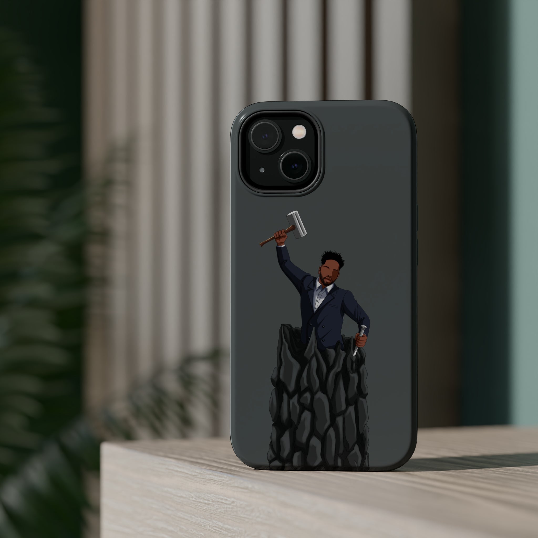 A person working hard to better his/herself - MagSafe Tough Case - Self-Made Man #1 - Breakthrough Collection