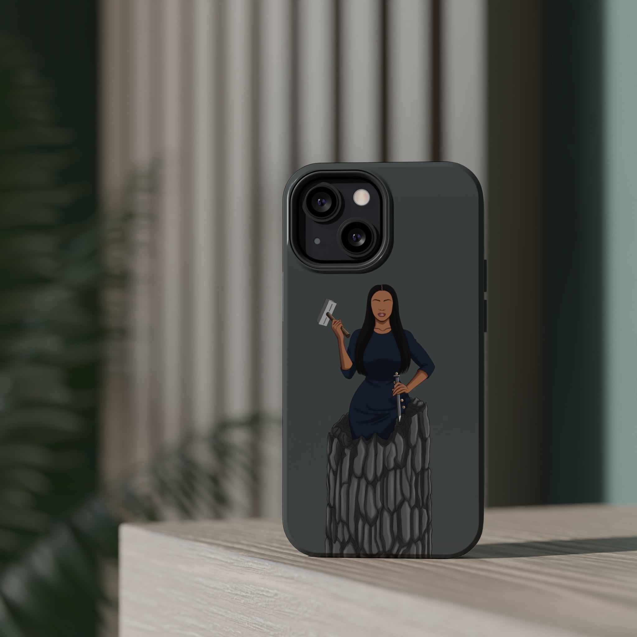 A person working hard to better his/herself - Magsafe Tough Case - self-made woman #6 - Breakthrough Collection