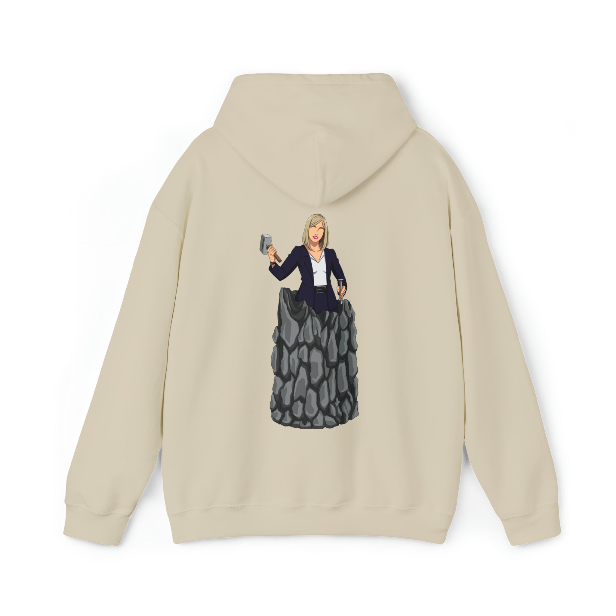 A person working hard to better his/herself - Heavy Blend™ Self-Made Hoodie - woman #3 - Breakthrough Collection