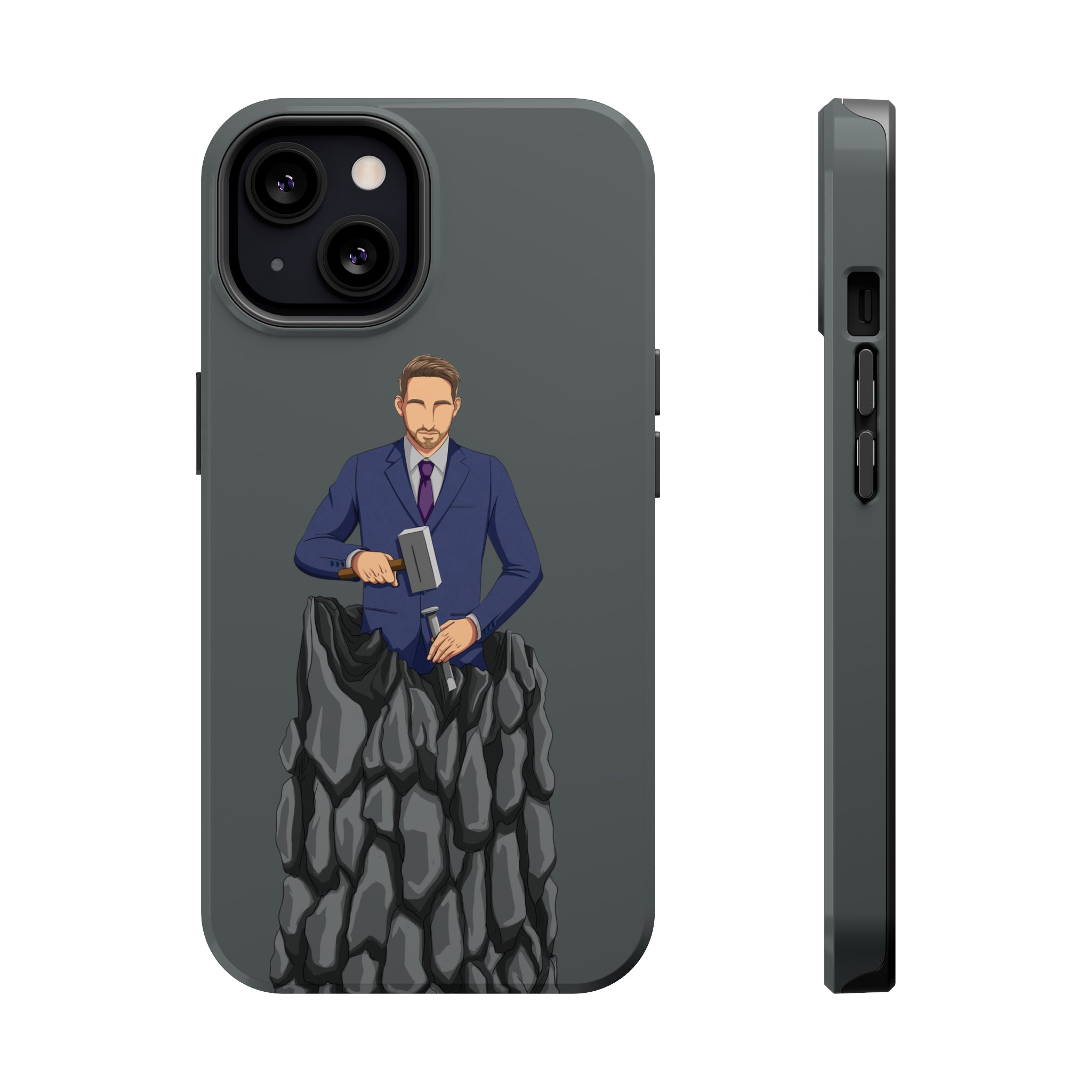 A person working hard to better his/herself - MagSafe Tough Case - Self-Made Man #8 - Breakthrough Collection