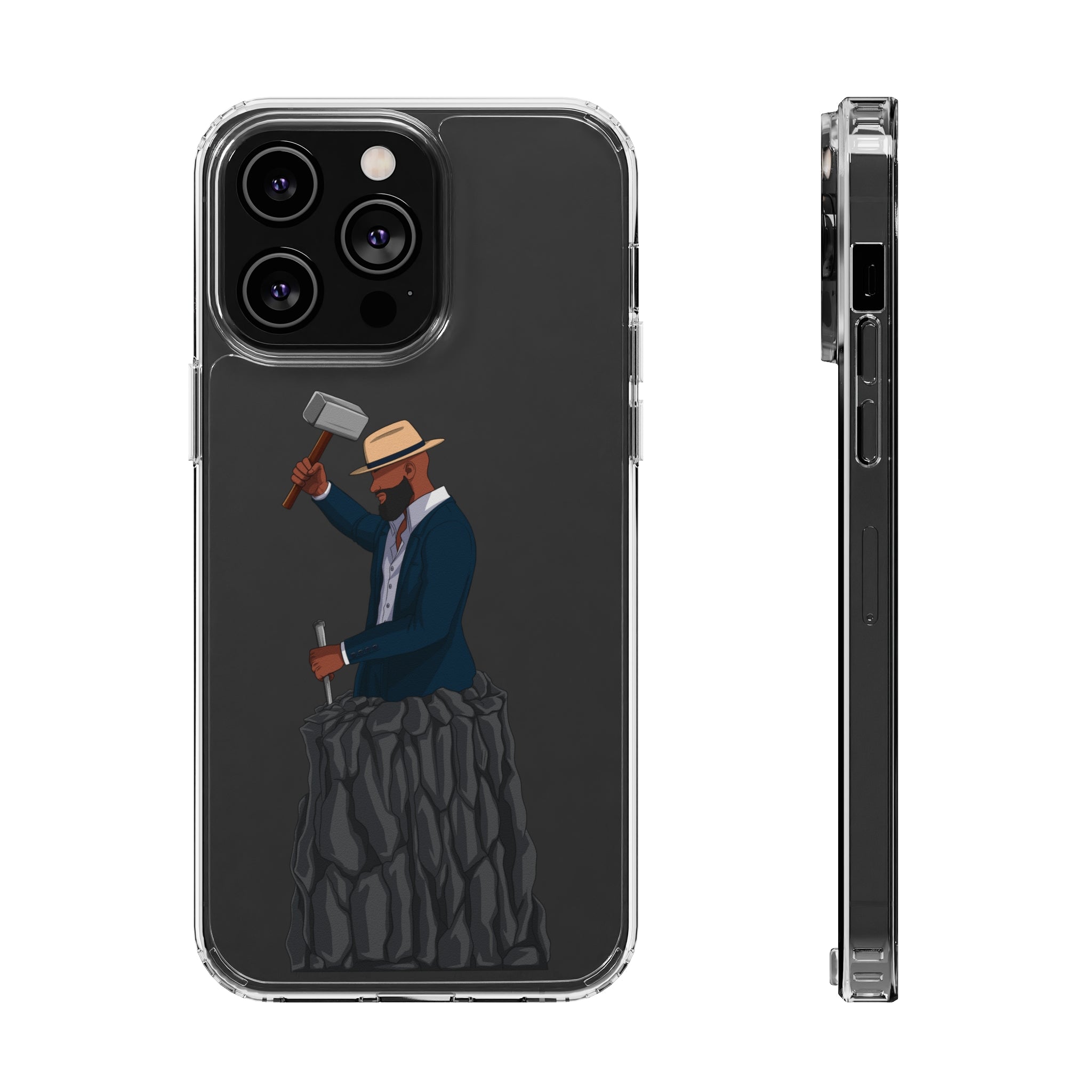 A person working hard to better his/herself - Clear Case - Self-Made Man #7 - Breakthrough Collection