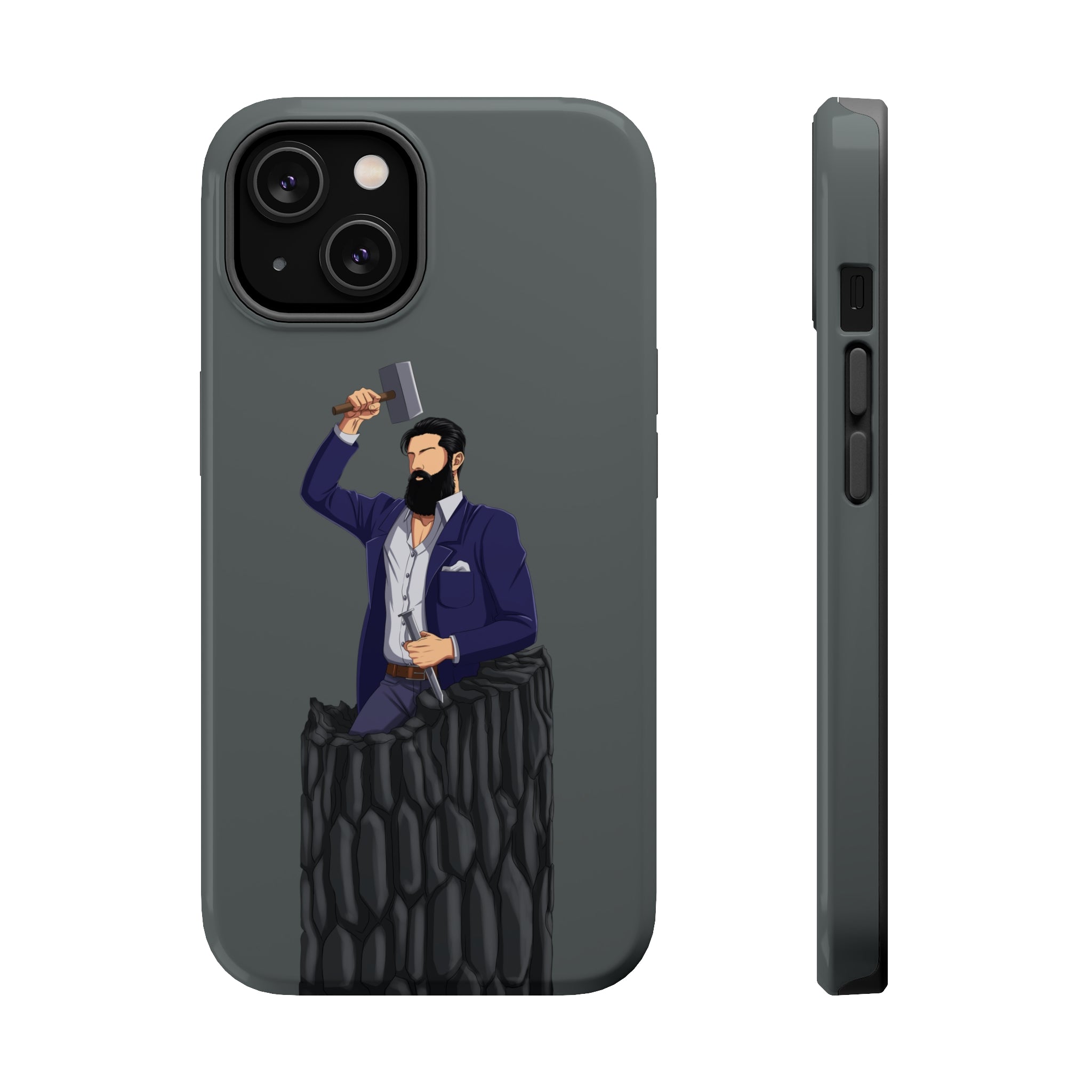 A person working hard to better his/herself - MagSafe Tough Case - Self-Made Man #12 - Breakthrough Collection
