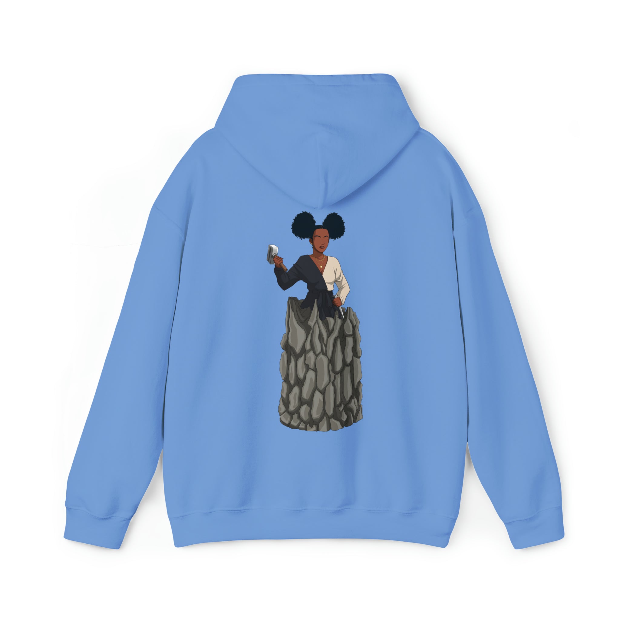 A person working hard to better his/herself - Heavy Blend™ Self-Made Hoodie - woman #10 - Breakthrough Collection