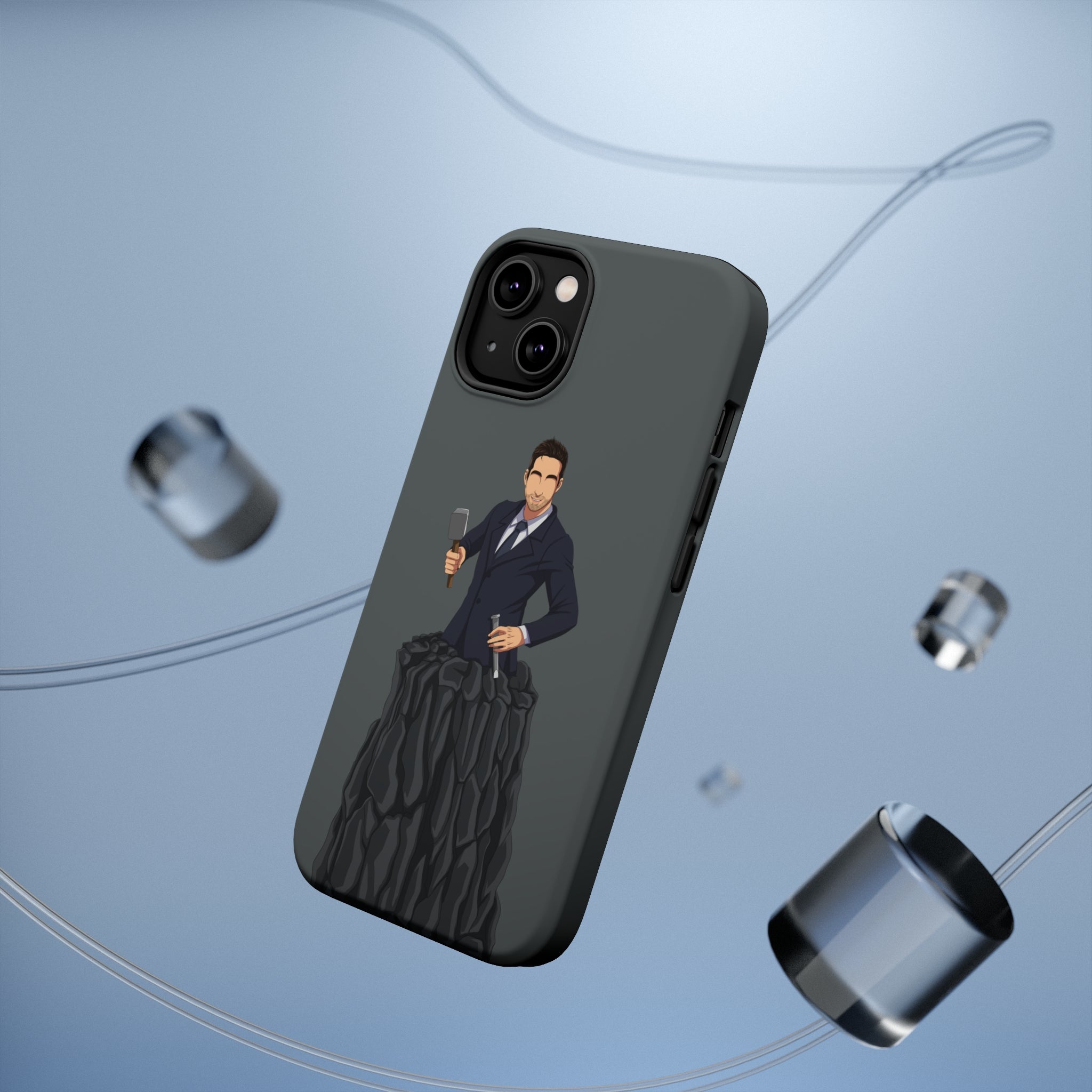 A person working hard to better his/herself - MagSafe Tough Case - Self-Made Man #3 - Breakthrough Collection