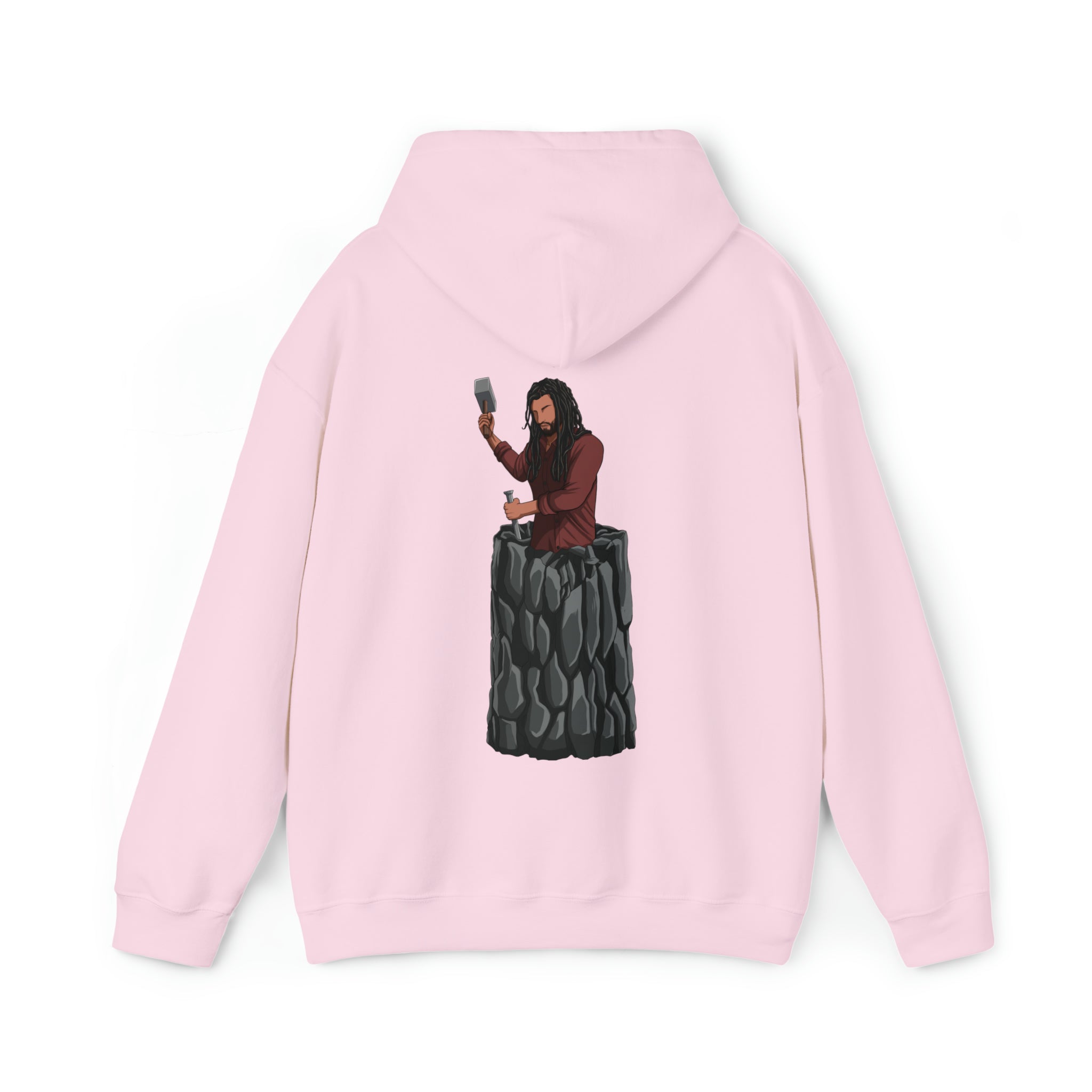 A person working hard to better his/herself - Heavy Blend™ Self-Made Hoodie - Man #2