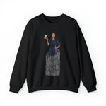 A person working hard to better his/herself - Self-Made Sweatshirt Heavy Blend™ Crewneck - woman #9 - Breakthrough Collection