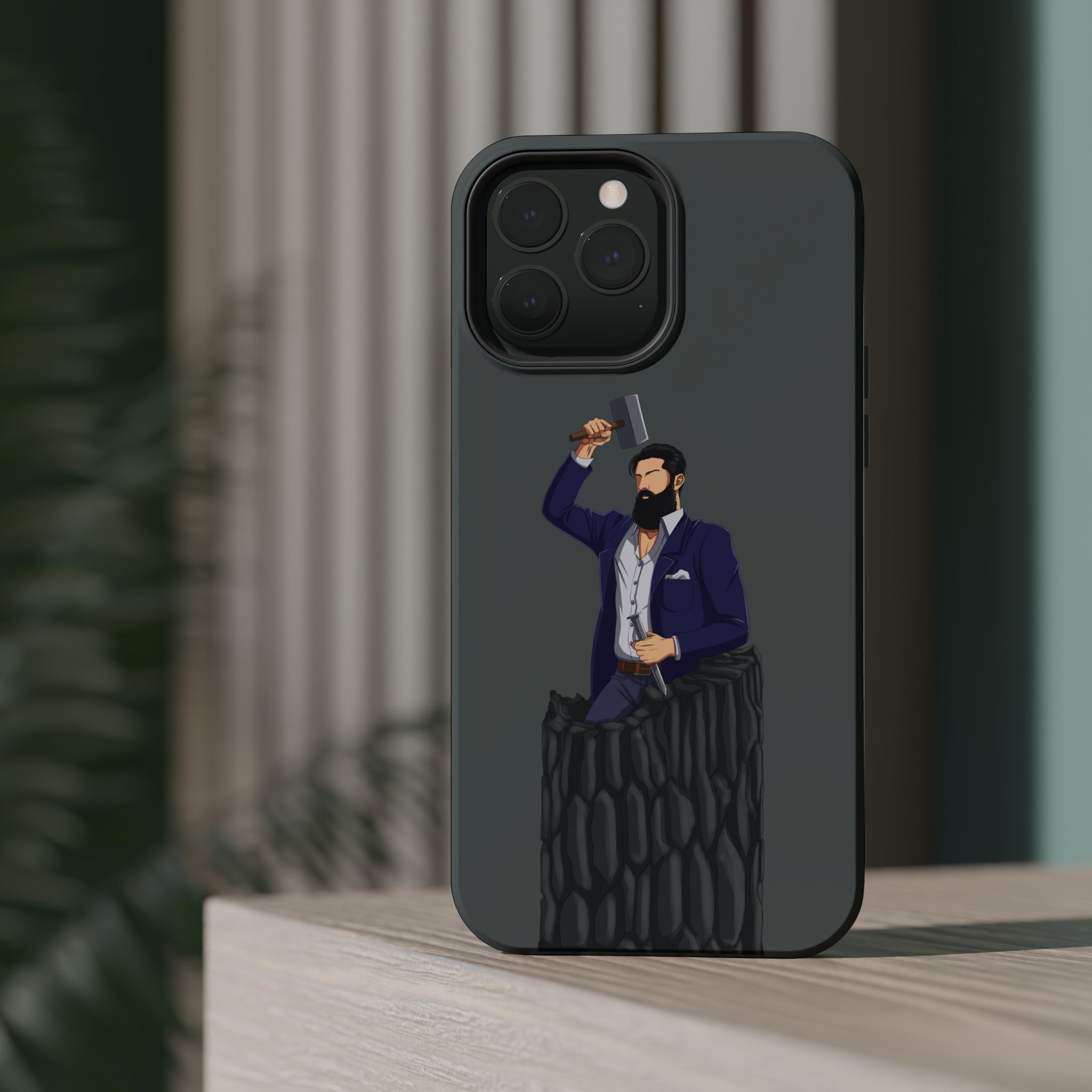 A person working hard to better his/herself - MagSafe Tough Case - Self-Made Man #12 - Breakthrough Collection