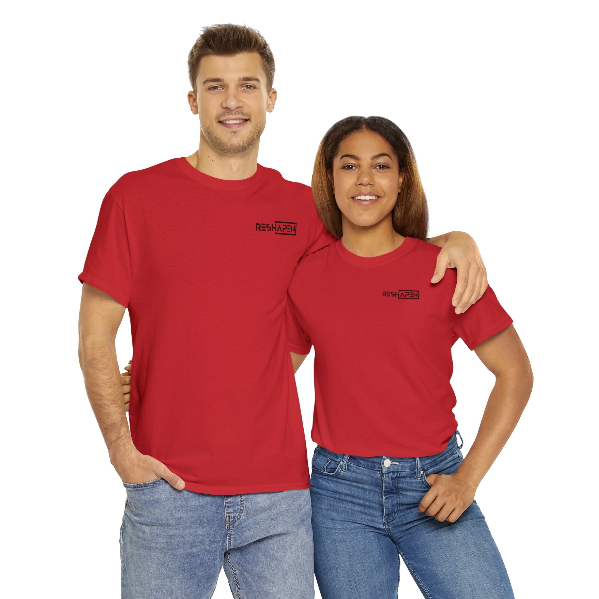 A person working hard to better his/herself - Heavy Cotton Self-Made T-shirt - Reshapen