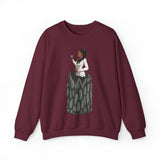 A person working hard to better his/herself - Self-Made Sweatshirt Heavy Blend™ Crewneck - woman #4 -Breakthrough Collection
