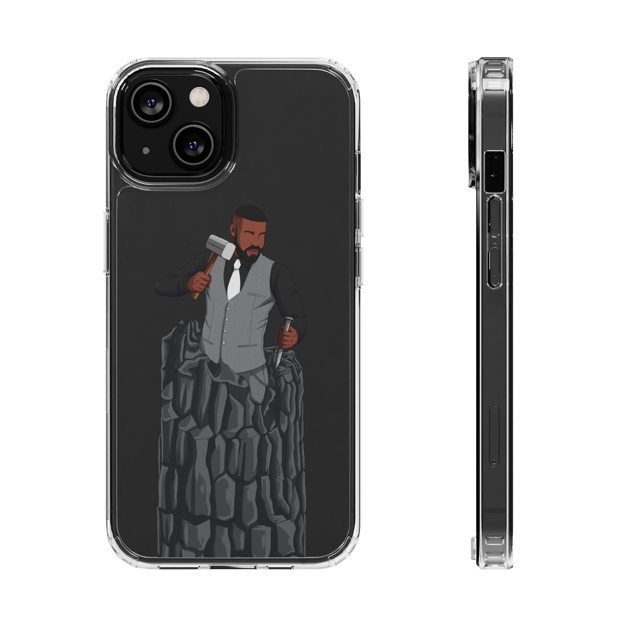 A person working hard to better his/herself - Clear Case - Self-Made Man #6 - Breakthrough Collection