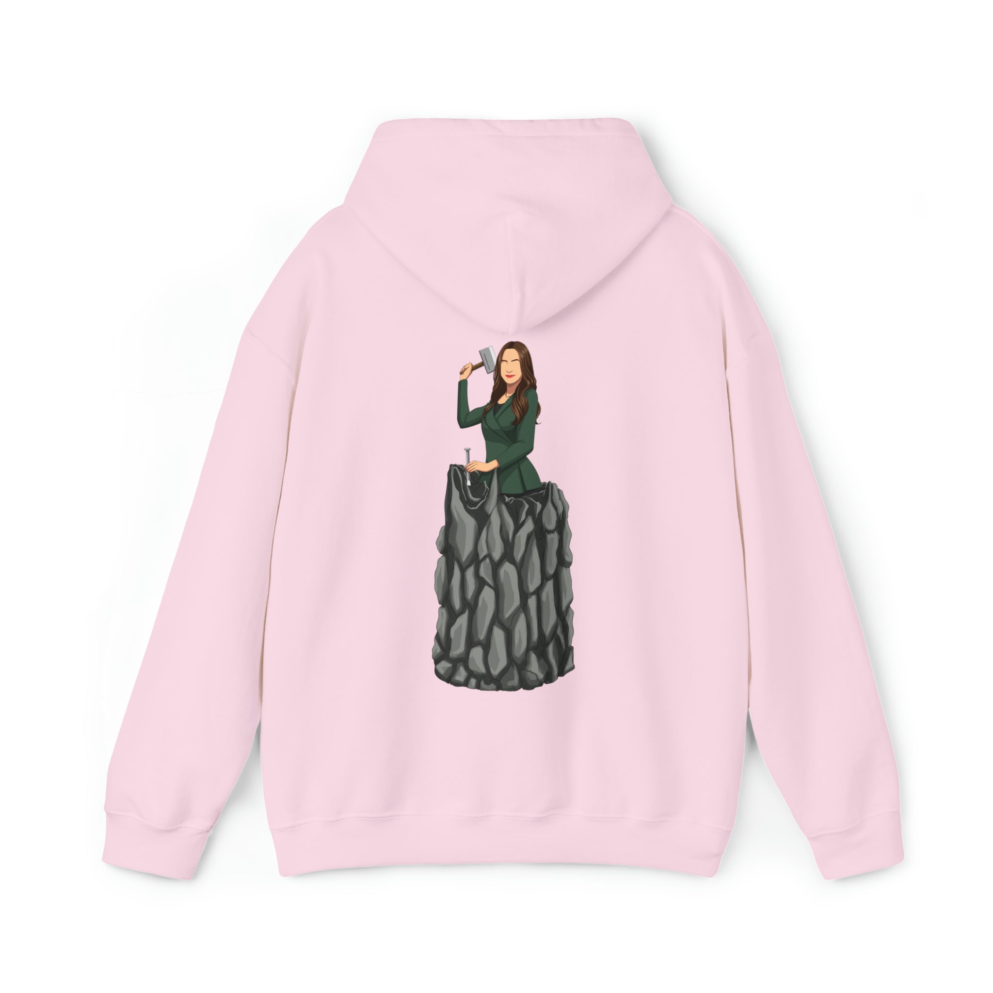 A person working hard to better his/herself - Heavy Blend™ Self-Made Hoodie - woman #5 - Breakthrough Collection