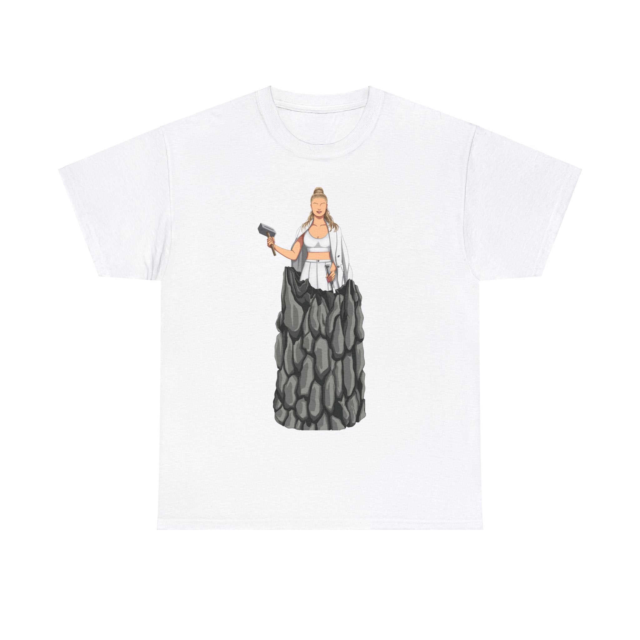 A person working hard to better his/herself - Heavy Cotton Self-Made T-shirt - Woman #11