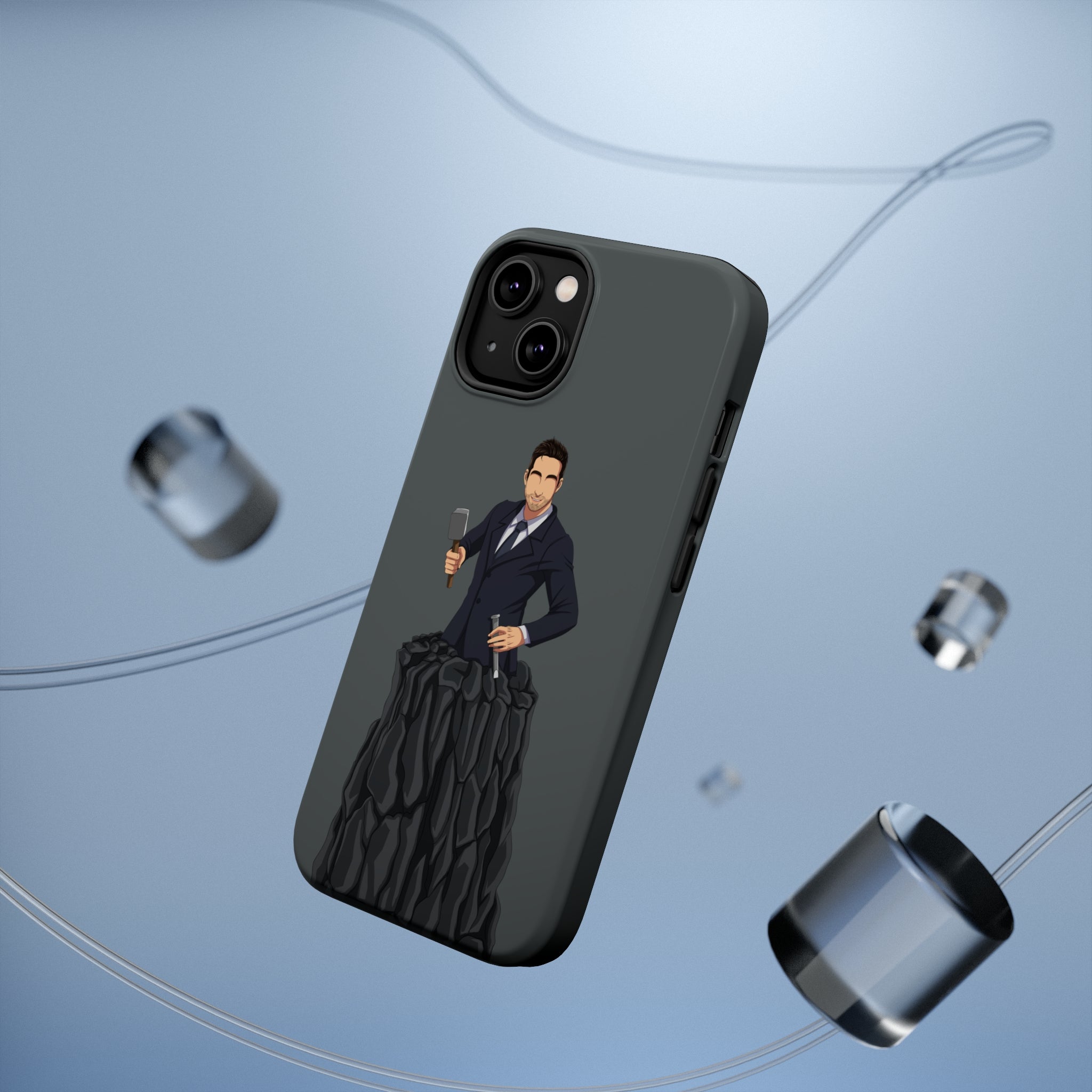 A person working hard to better his/herself - MagSafe Tough Case - Self-Made Man #3 - Breakthrough Collection