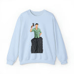 A person working hard to better his/herself - Heavy Blend™ Crewneck Sweatshirt - Man #15 - Breakthrough Collection