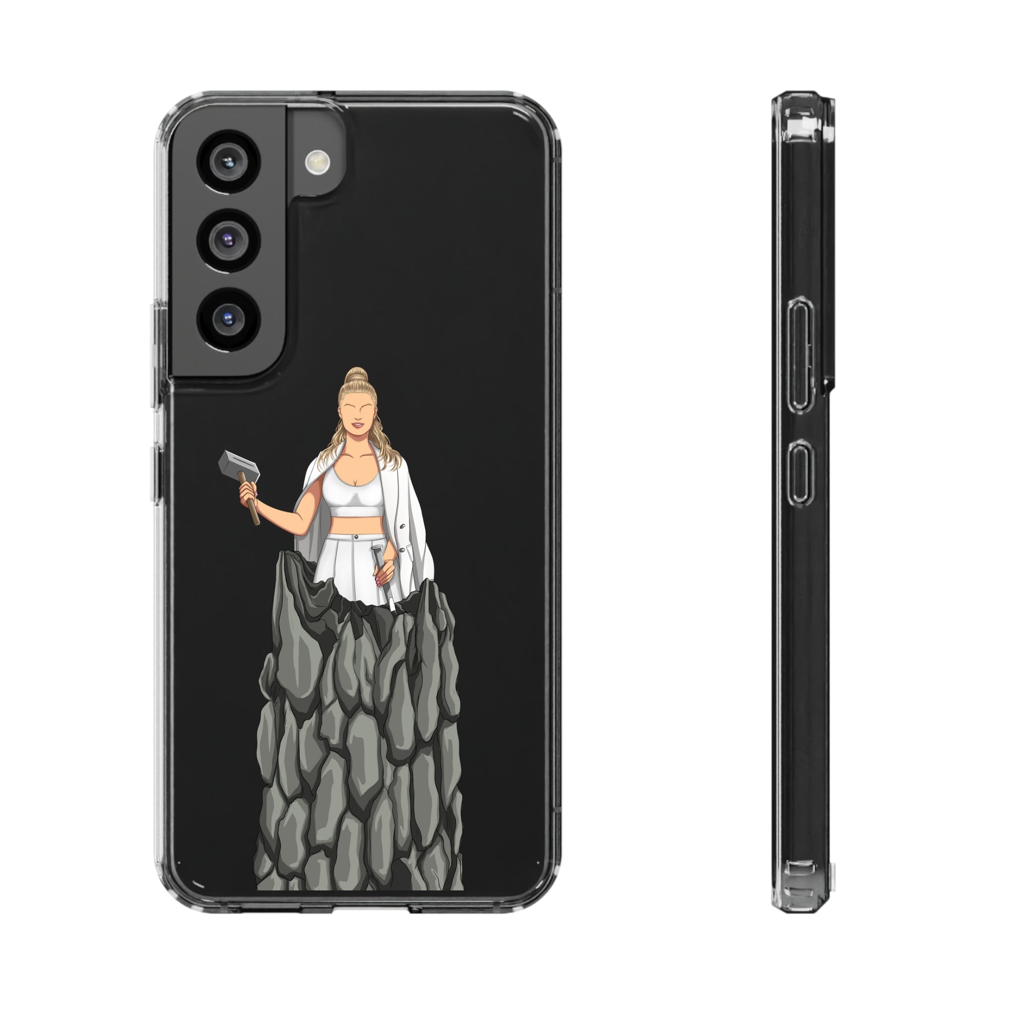 A person working hard to better his/herself - Clear Case - Self-Made Woman #11 - Breakthrough Collection