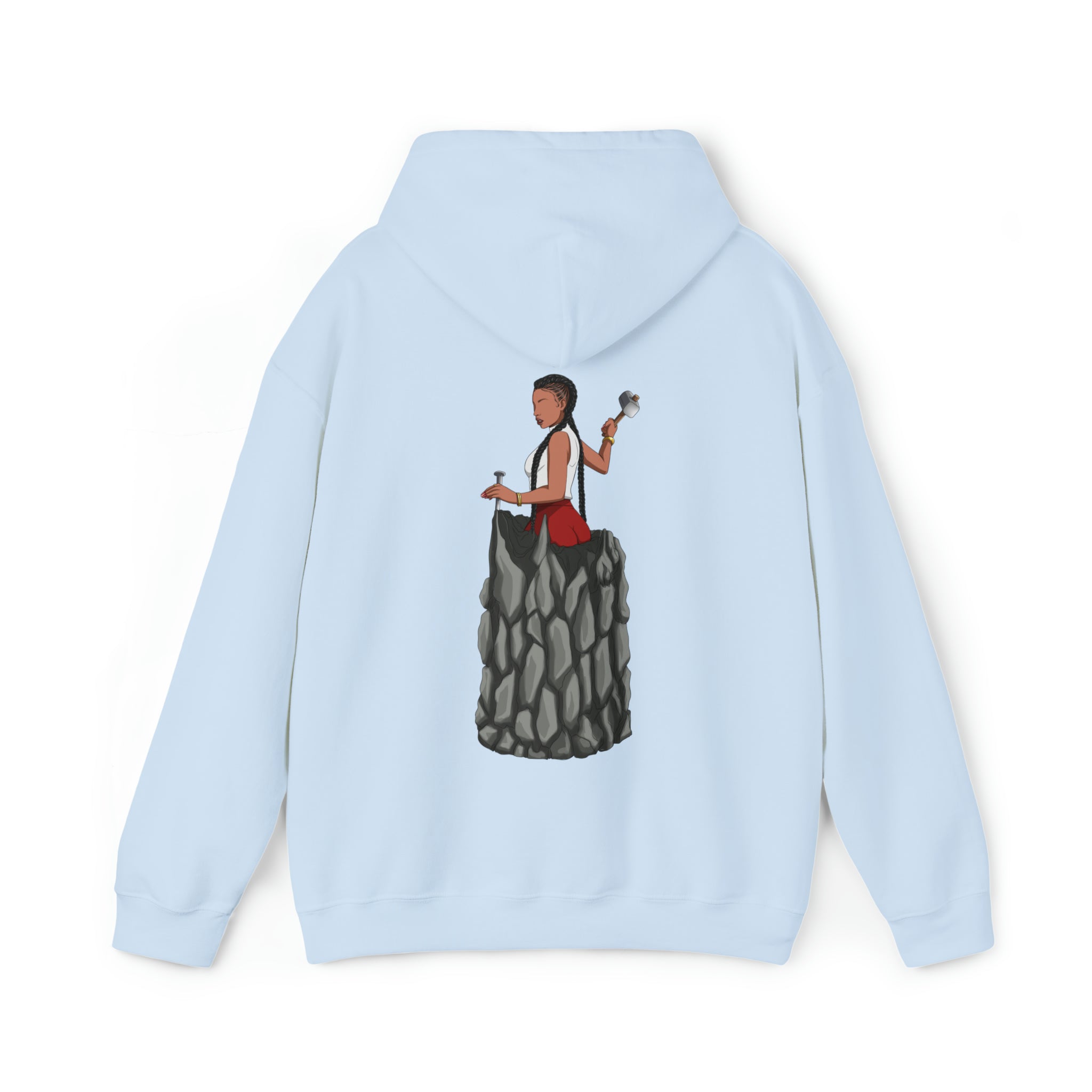 A person working hard to better his/herself - Heavy Blend™ Self-Made Hoodie - Woman #7