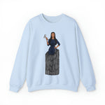 A person working hard to better his/herself - Self-Made Sweatshirt Heavy Blend™ Crewneck - woman #9 - Breakthrough Collection