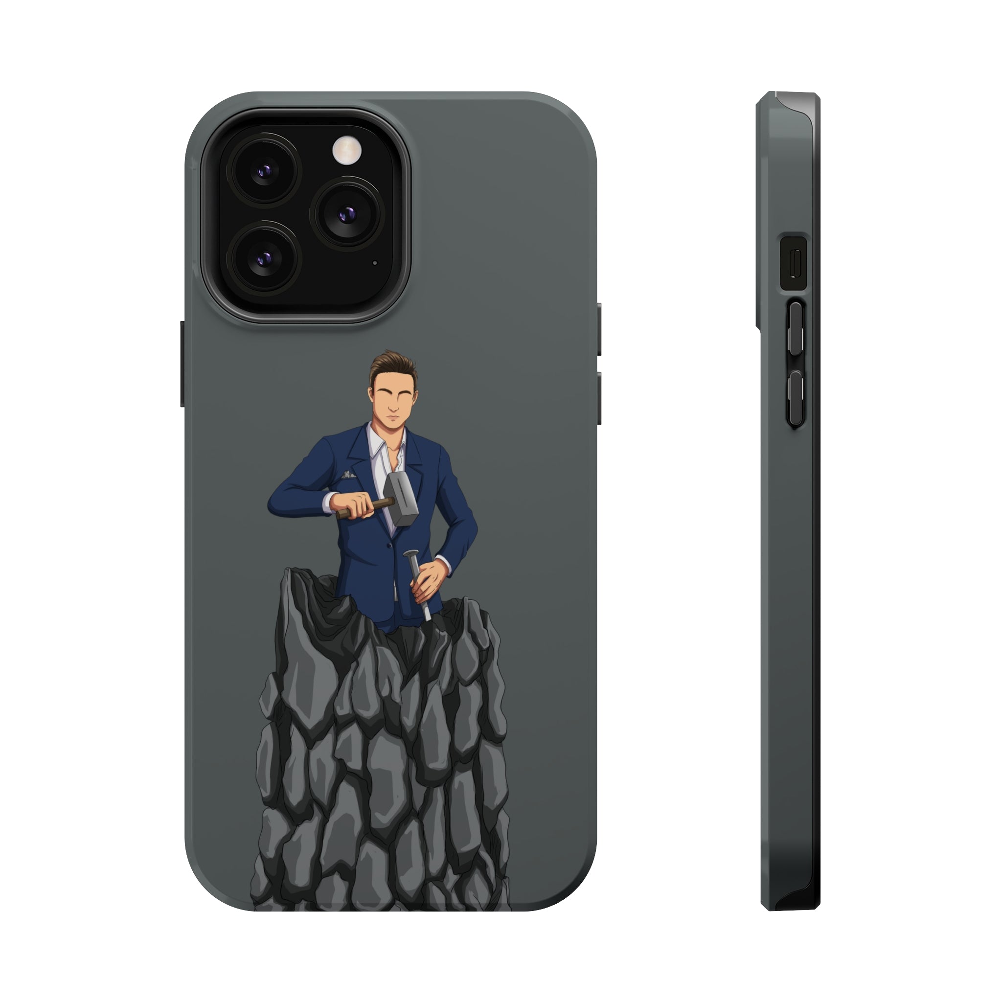 A person working hard to better his/herself - MagSafe Tough Case - Self-Made Man #5 - Breakthrough Collection