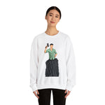 A person working hard to better his/herself - Heavy Blend™ Crewneck Sweatshirt - Man #15 - Breakthrough Collection