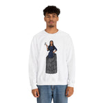 A person working hard to better his/herself - Self-Made Sweatshirt Heavy Blend™ Crewneck - woman #9 - Breakthrough Collection