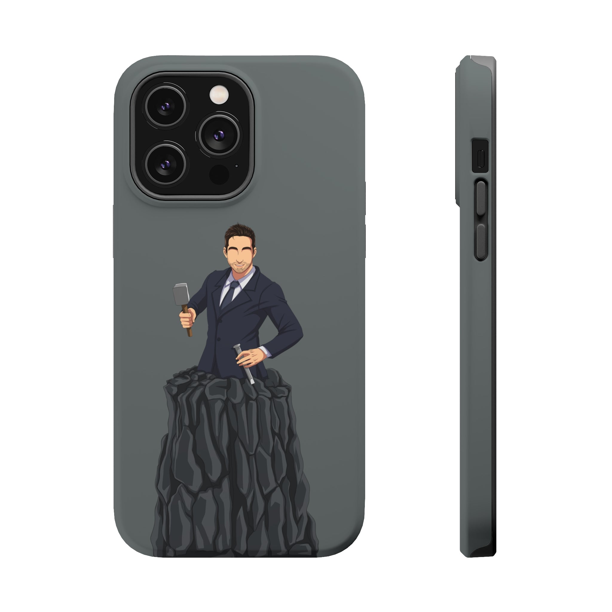 A person working hard to better his/herself - MagSafe Tough Case - Self-Made Man #3 - Breakthrough Collection