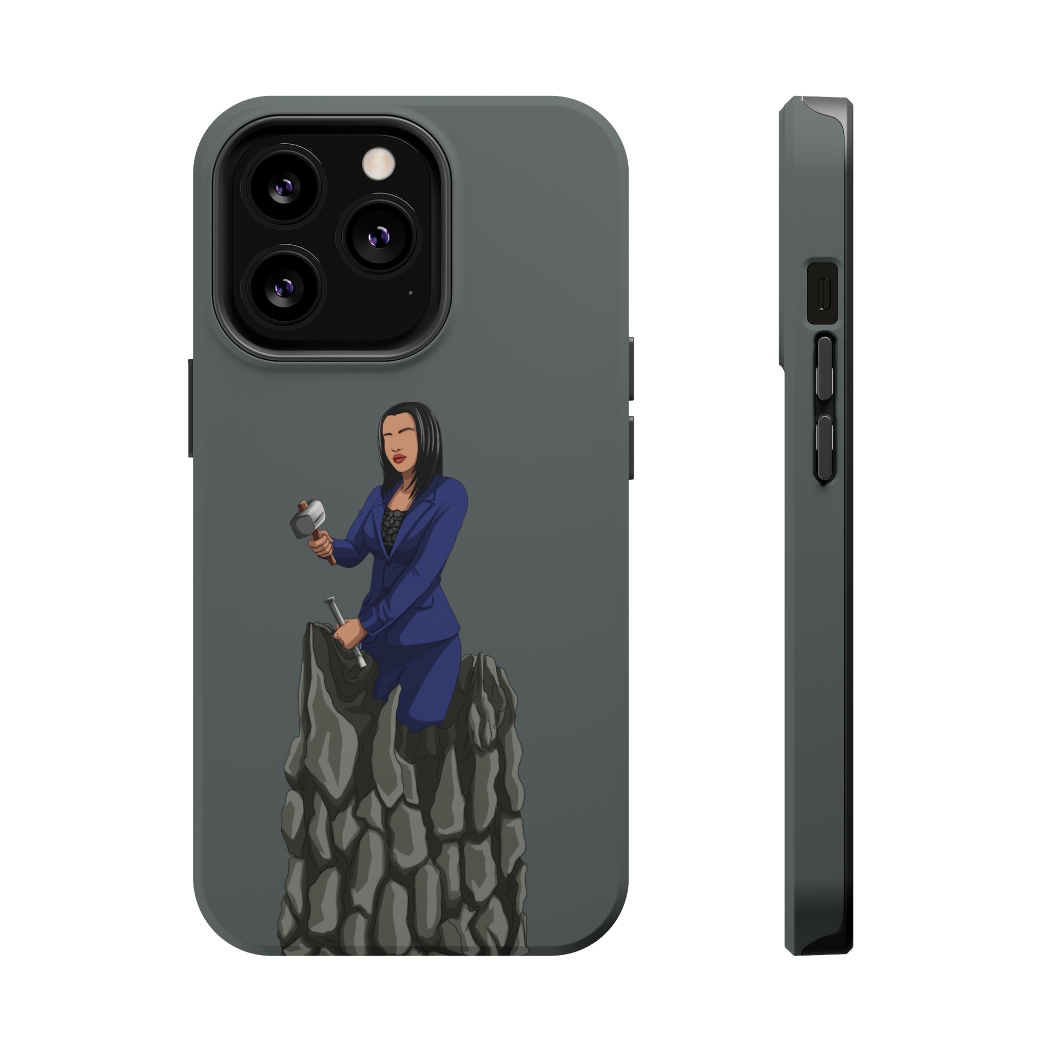 A person working hard to better his/herself - MagSafe Tough Case - self-made woman #2 - Breakthrough Collection