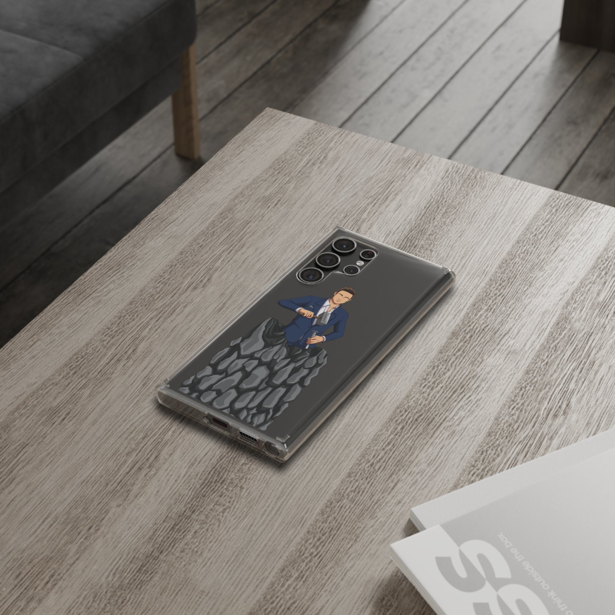 A person working hard to better his/herself - Clear Case - Self-Made Man #5 - Breakthrough Collection