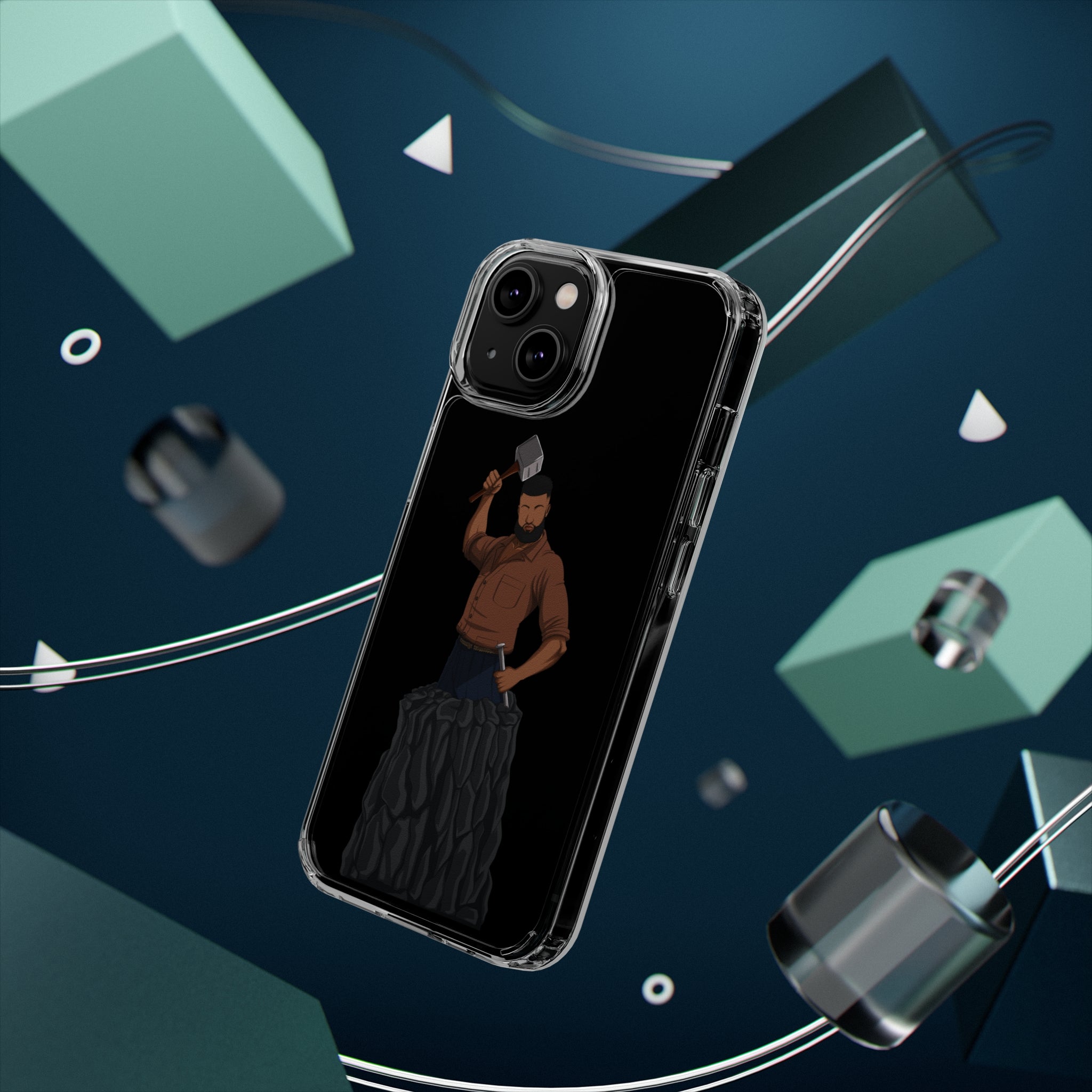 A person working hard to better his/herself - Clear Case - Self-Made Man #9 - Breakthrough Collection
