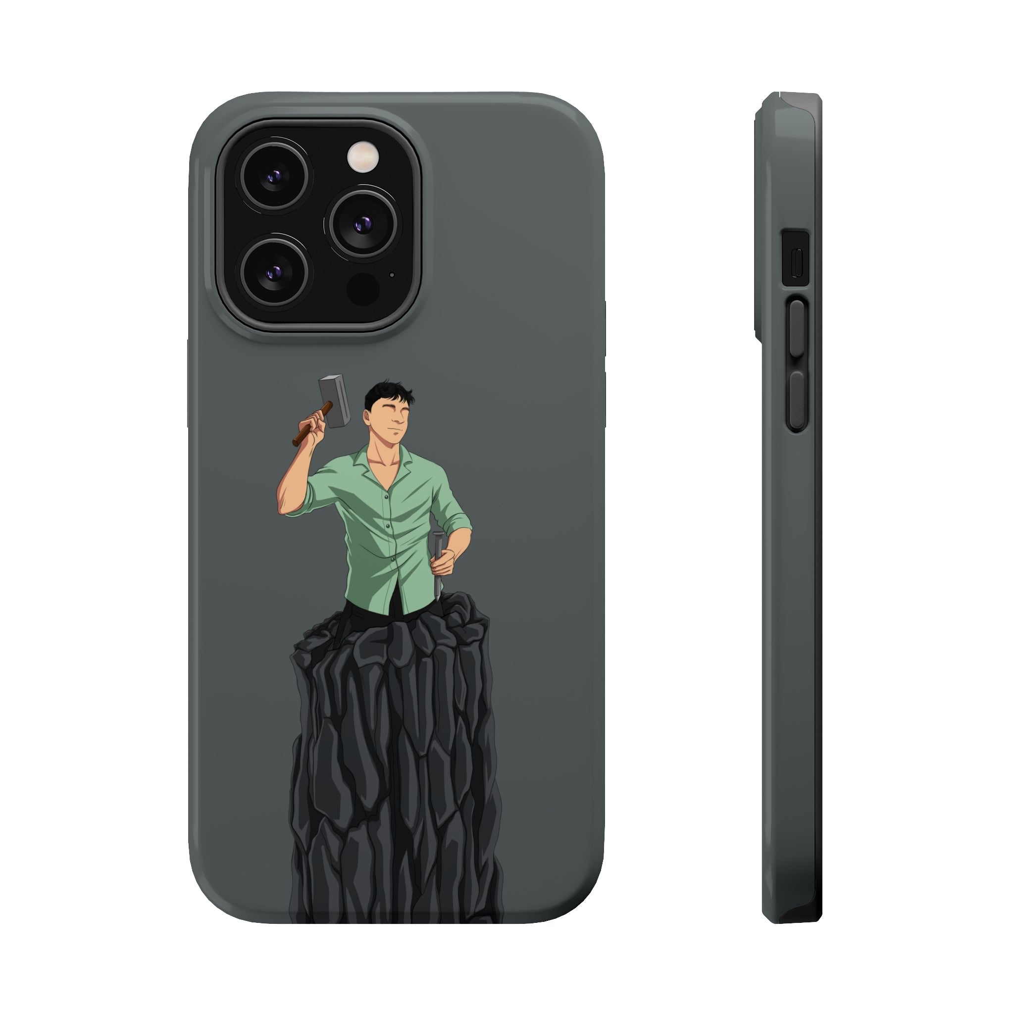 A person working hard to better his/herself - MagSafe Tough Case - Self-Made Man #15 - Breakthrough Collection