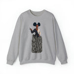 A person working hard to better his/herself - Self-Made Sweatshirt Heavy Blend™ Crewneck - woman #10 - Breakthrough Collection