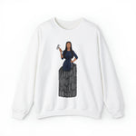 A person working hard to better his/herself - Self-Made Sweatshirt Heavy Blend™ Crewneck - woman #9 - Breakthrough Collection