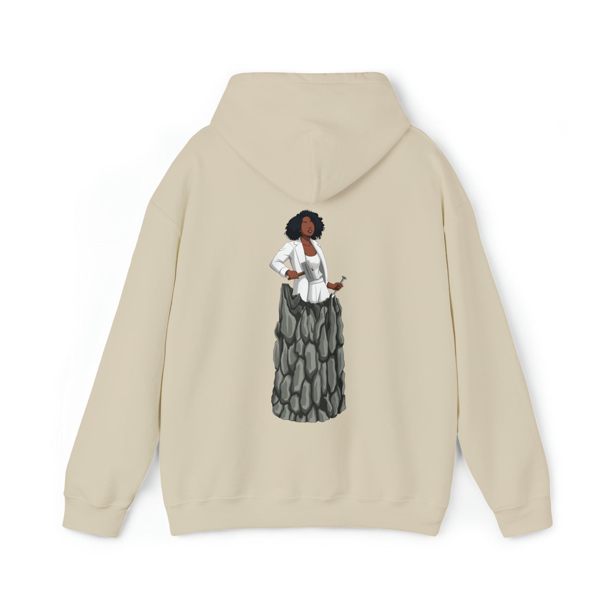 A person working hard to better his/herself - Heavy Blend™ Self-Made Hoodie - Woman #12