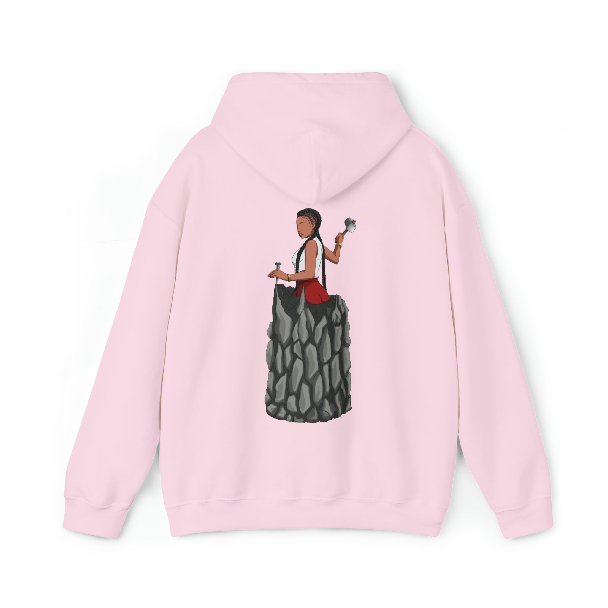 A person working hard to better his/herself - Heavy Blend™ Self-Made Hoodie - Woman #7