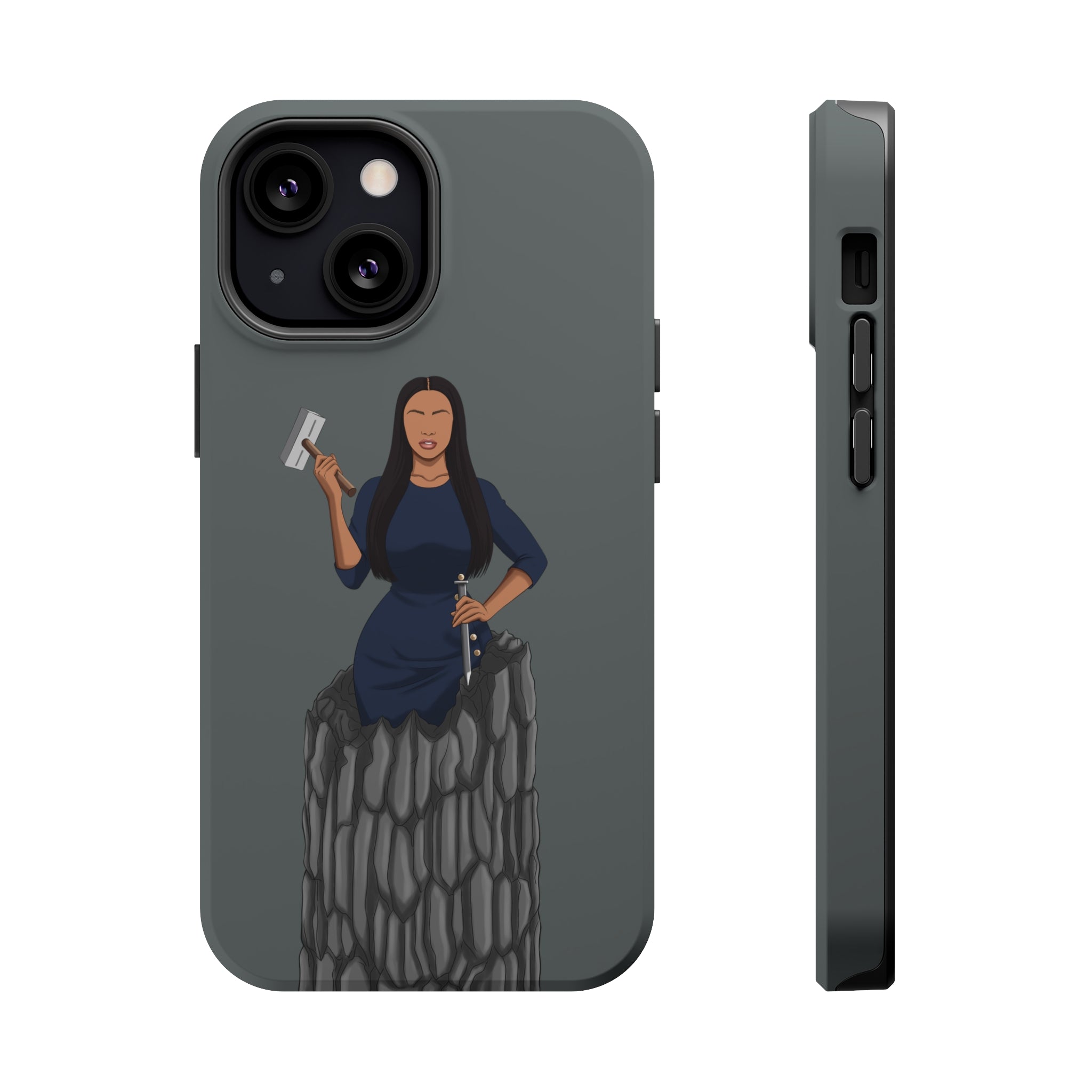 A person working hard to better his/herself - Magsafe Tough Case - self-made woman #6 - Breakthrough Collection