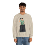 A person working hard to better his/herself - Heavy Blend™ Crewneck Sweatshirt - Man #15 - Breakthrough Collection