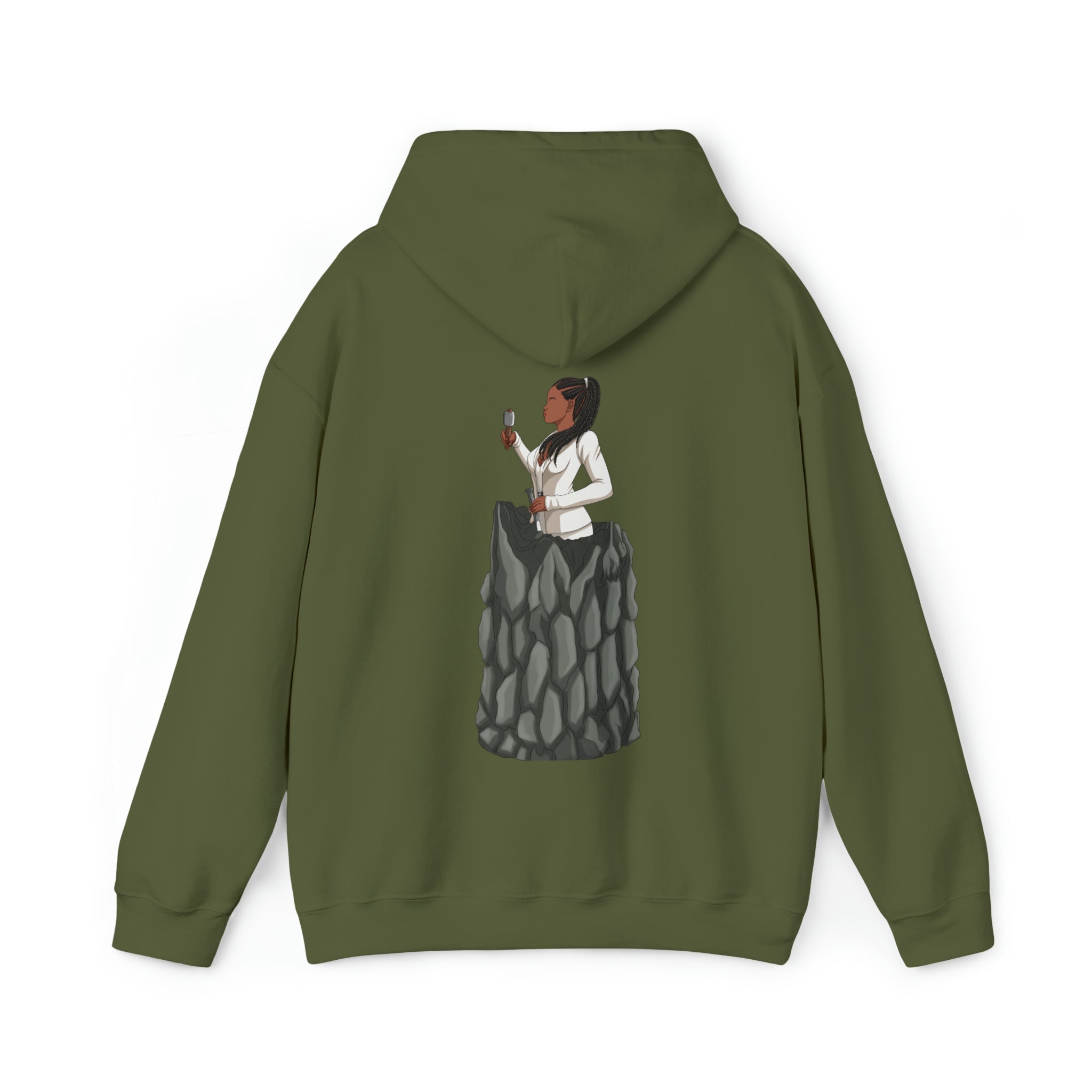 A person working hard to better his/herself - Heavy Blend™ Self-Made Hoodie - woman #4 - Breakthrough Collection