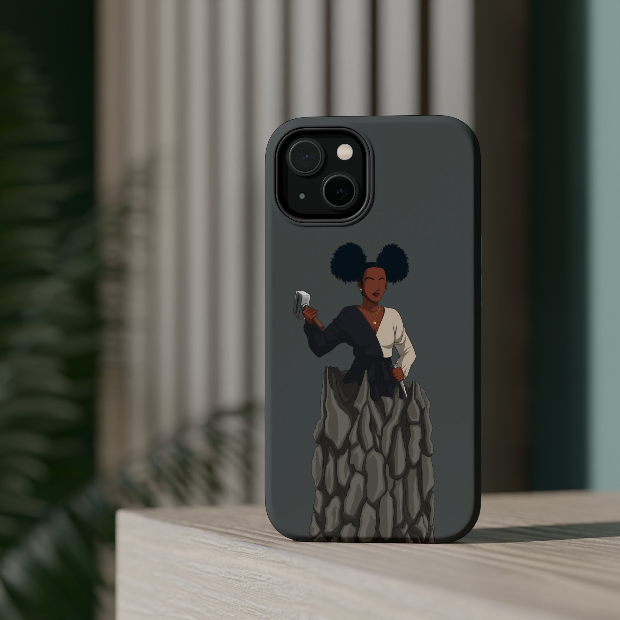 A person working hard to better his/herself - MagSafe Tough Case - self-made woman #10 - Breakthrough Collection