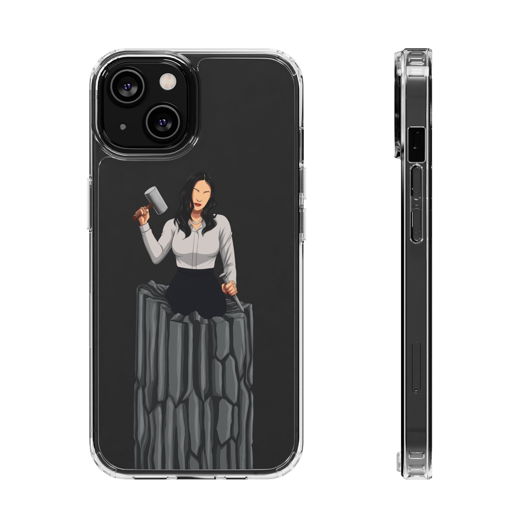 A person working hard to better his/herself - Clear Case - Self-Made Woman #14