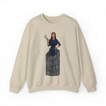 A person working hard to better his/herself - Self-Made Sweatshirt Heavy Blend™ Crewneck - woman #9 - Breakthrough Collection