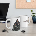 A person working hard to better his/herself - Ceramic Mug 11oz - Self-Made Man #13 - Breakthrough Collection