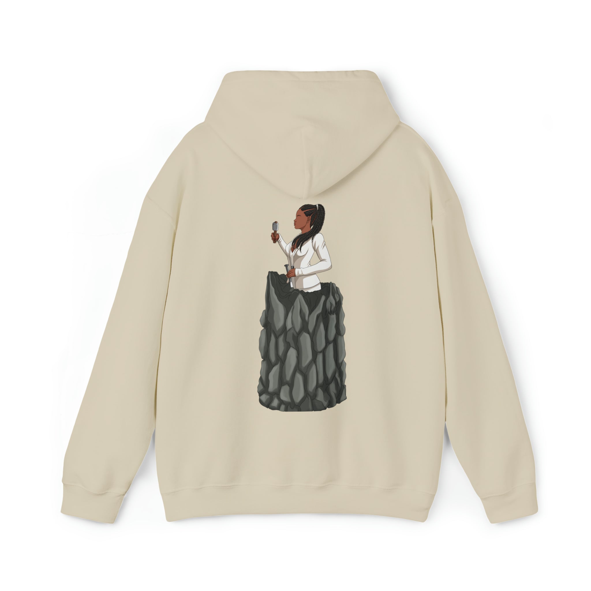 A person working hard to better his/herself - Heavy Blend™ Self-Made Hoodie - woman #4 - Breakthrough Collection