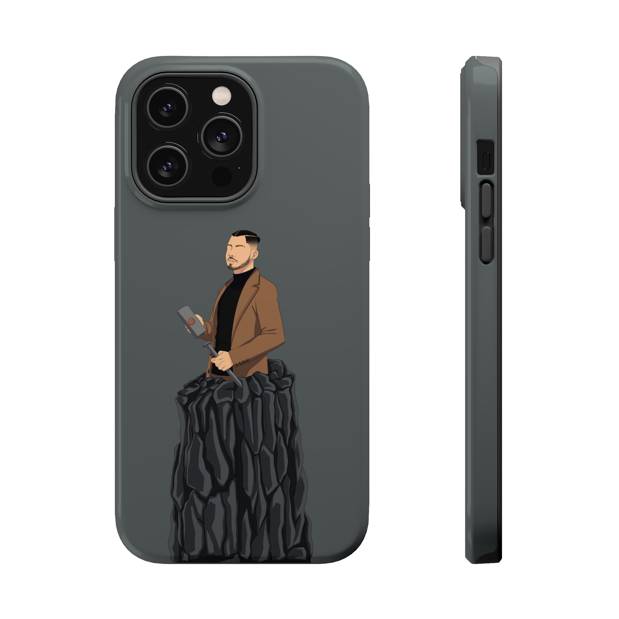 A person working hard to better his/herself - MagSafe Tough Case - Self-Made Man #14 - Breakthrough Collection