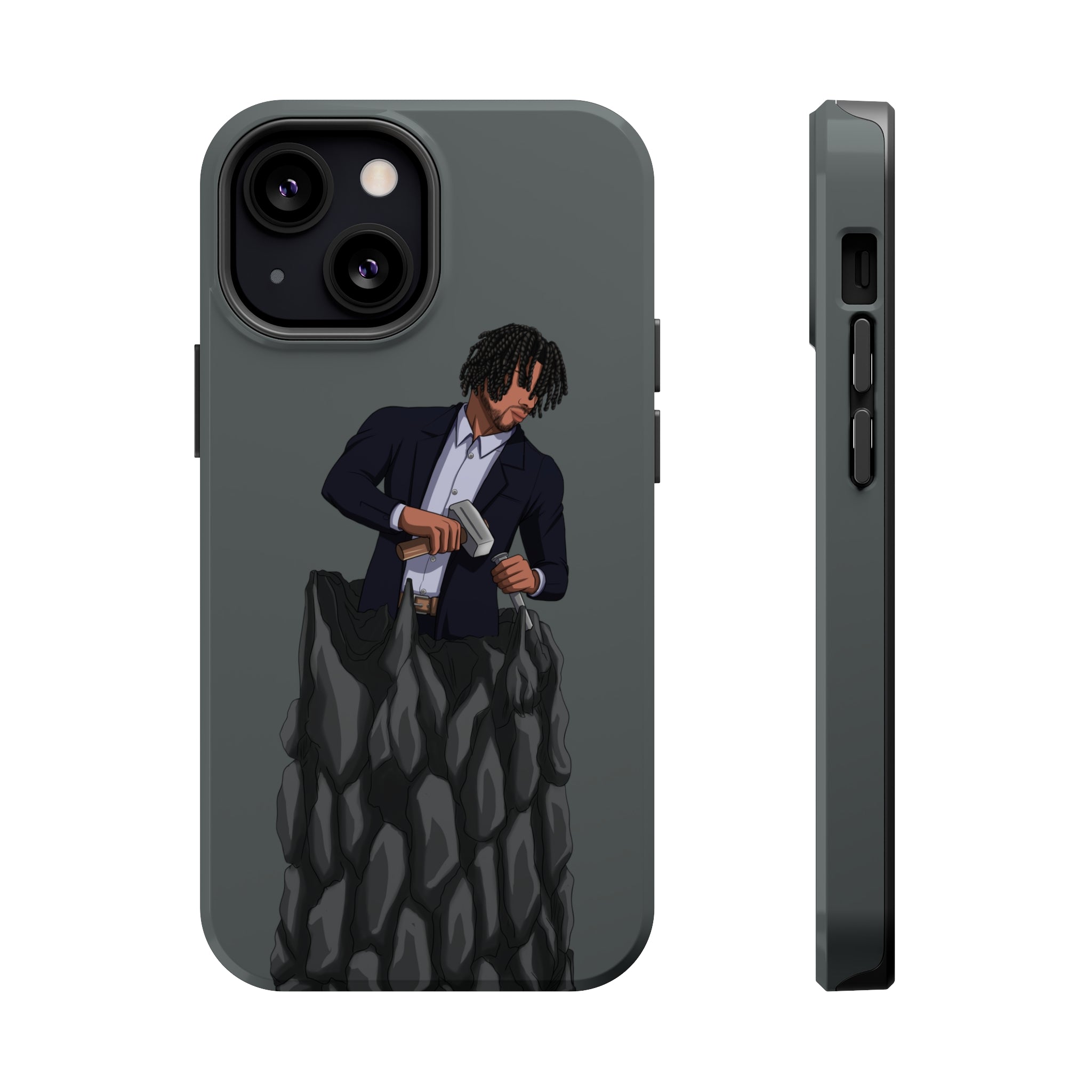 A person working hard to better his/herself - MagSafe Tough Case - Self-Made Man #4 - Breakthrough Collection